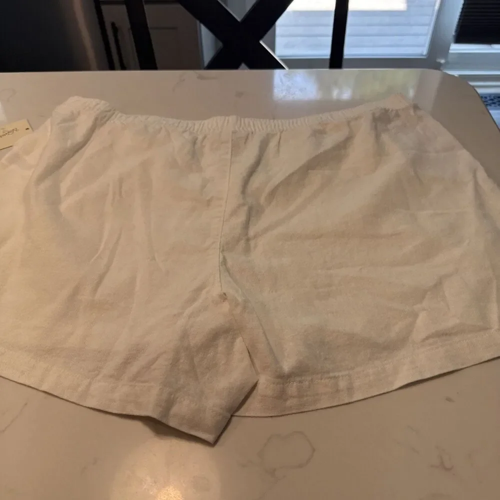NEW Universal Thread Mid-Rise Linen Pull-On Shorts Size Large
